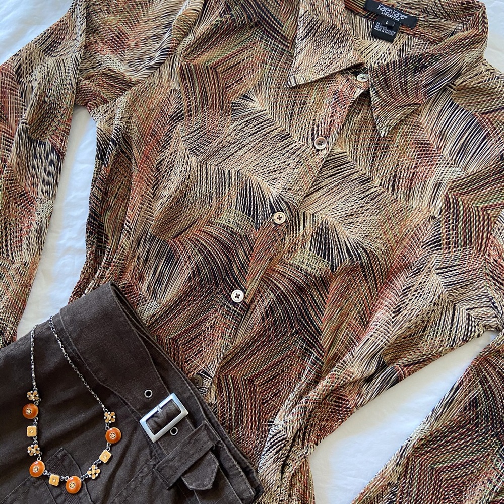 Karen Kane Soft Pleated Blouse